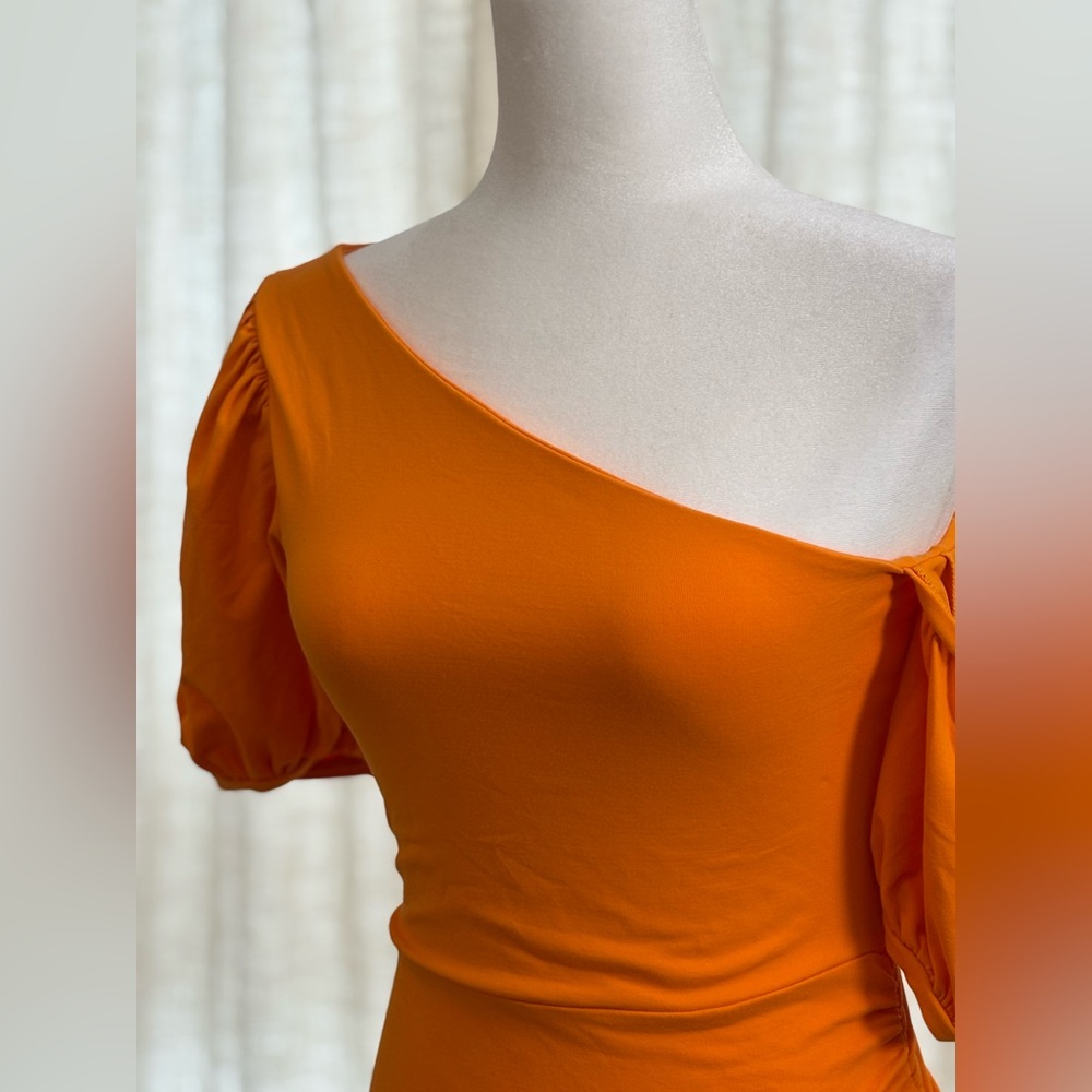 π Susana Monaco Pumpkin Spice Midi Bodycon Dress Size Small π - Picture 6 of 8
